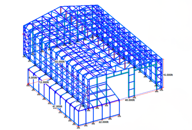 A&A Engineering - Large Building with wrap around lean-to image 4