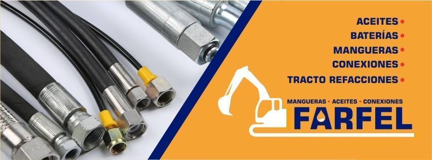 Una pancarta de farfel muestra un montón de mangueras