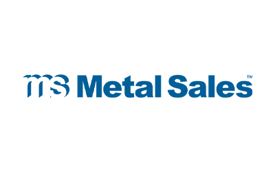 The logo for ts metal sales is blue and white on a white background.