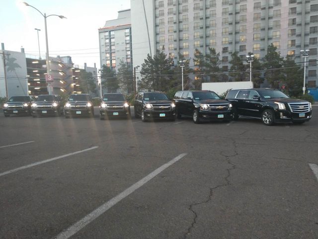 Service Cars At the Parking — Atlanta, GA — At Your Service Executive Limousine & Black Car Service