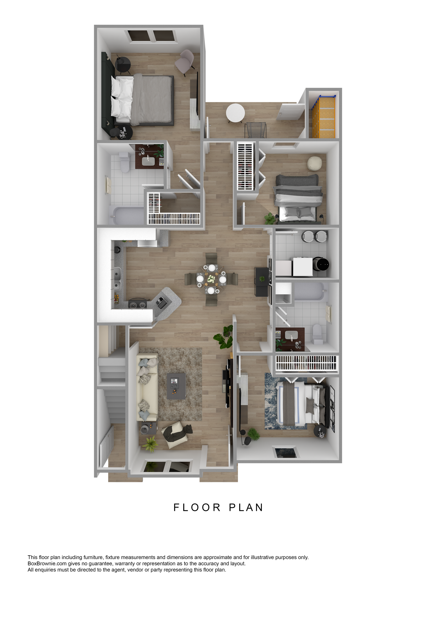 3 Bed Floor Plan