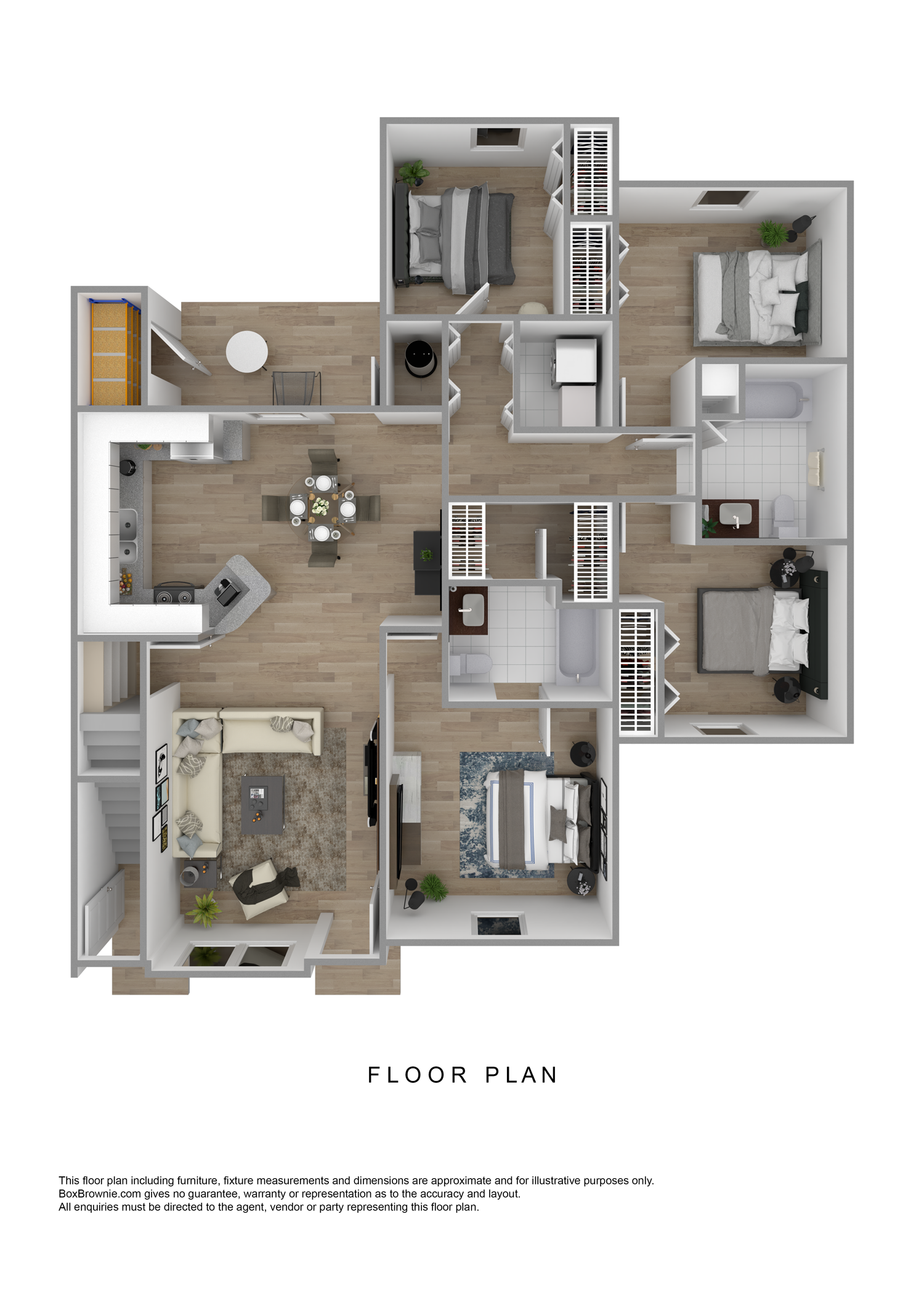 4 Bed Floor Plan