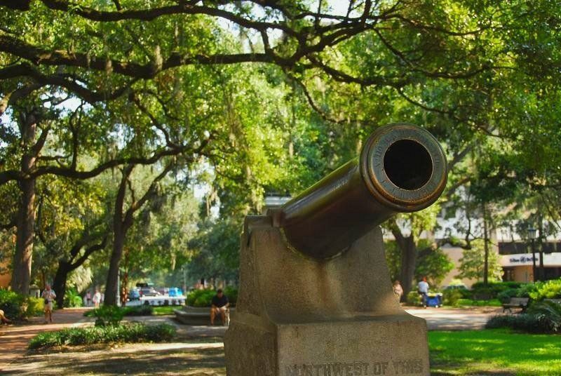 Canon in Madison Square in Savannah