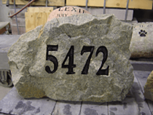 Buffalo Grave Markers — Stone Engraved with a 5472 Numbers in Cheektowaga, NY