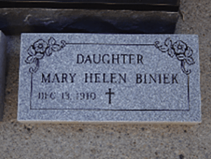 Buffalo Grave Markers — Flat Monument Marker in Cheektowaga, NY
