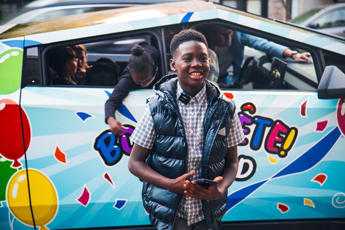 black boy smiling birthday party celebration luxury event service