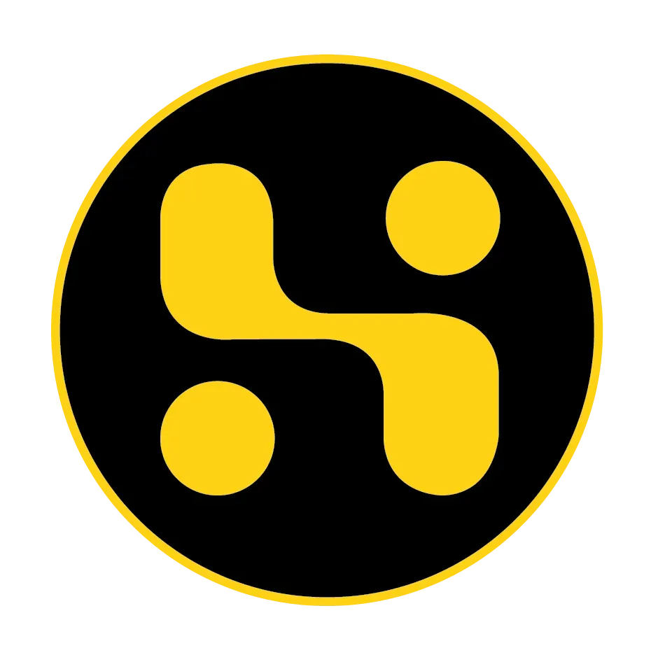 SAG-AFTRA logo: A stylized black silhouette of a person with arms raised, above the organization's name in black.