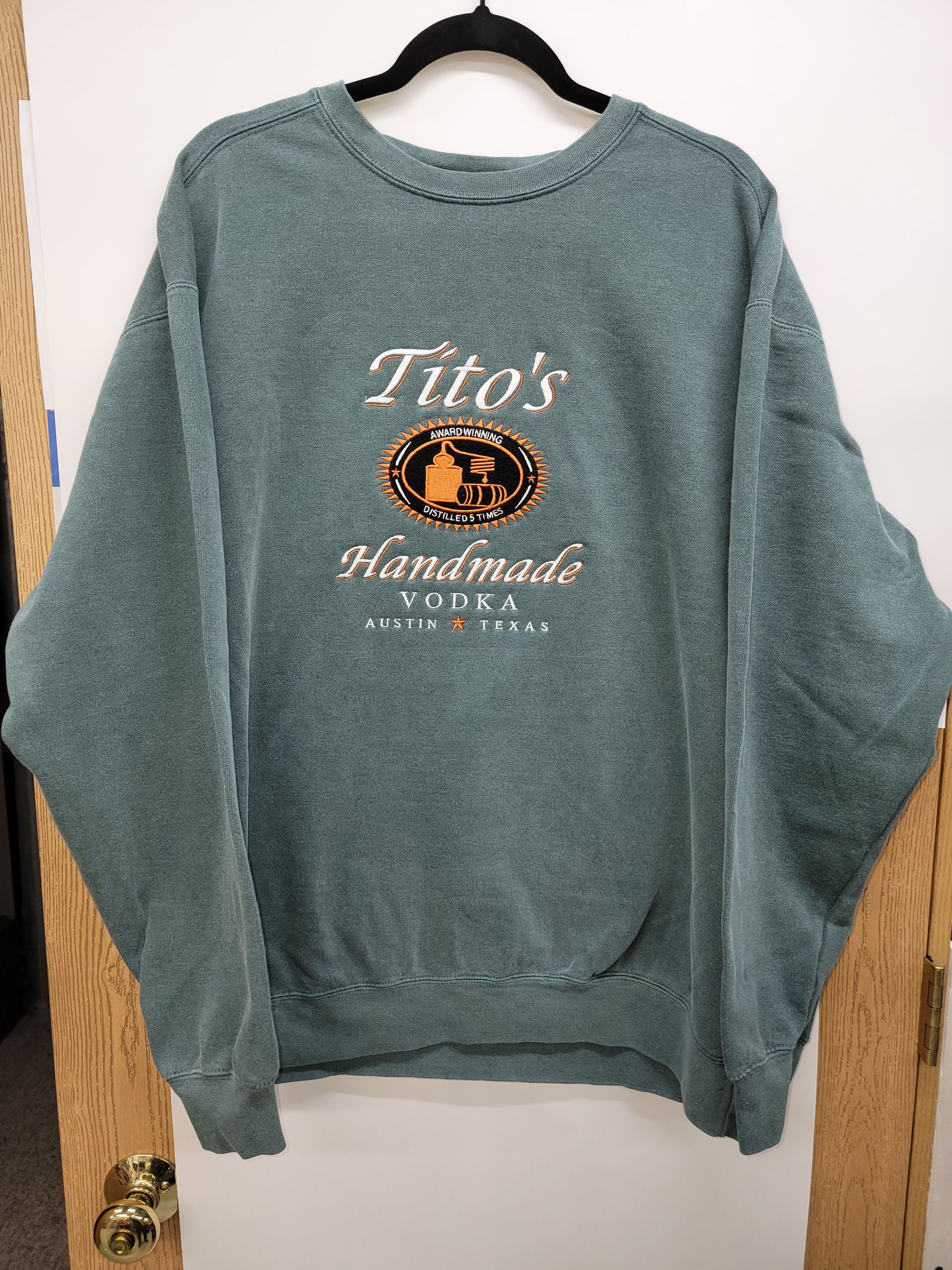 Tito's Embroidered Comfort Colors Crewneck Sweatshirt/Hoodie,Tito's Fan Gift