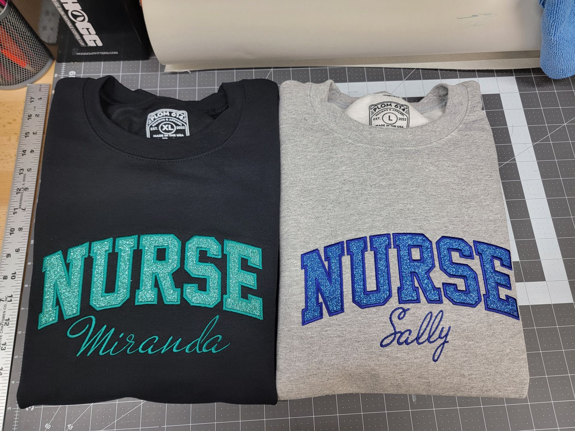 Personalized NURSE Sweatshirt, RN Sweatshirt, Graduation Gift, Glitter Nurse Sweatshirt You Can Customize