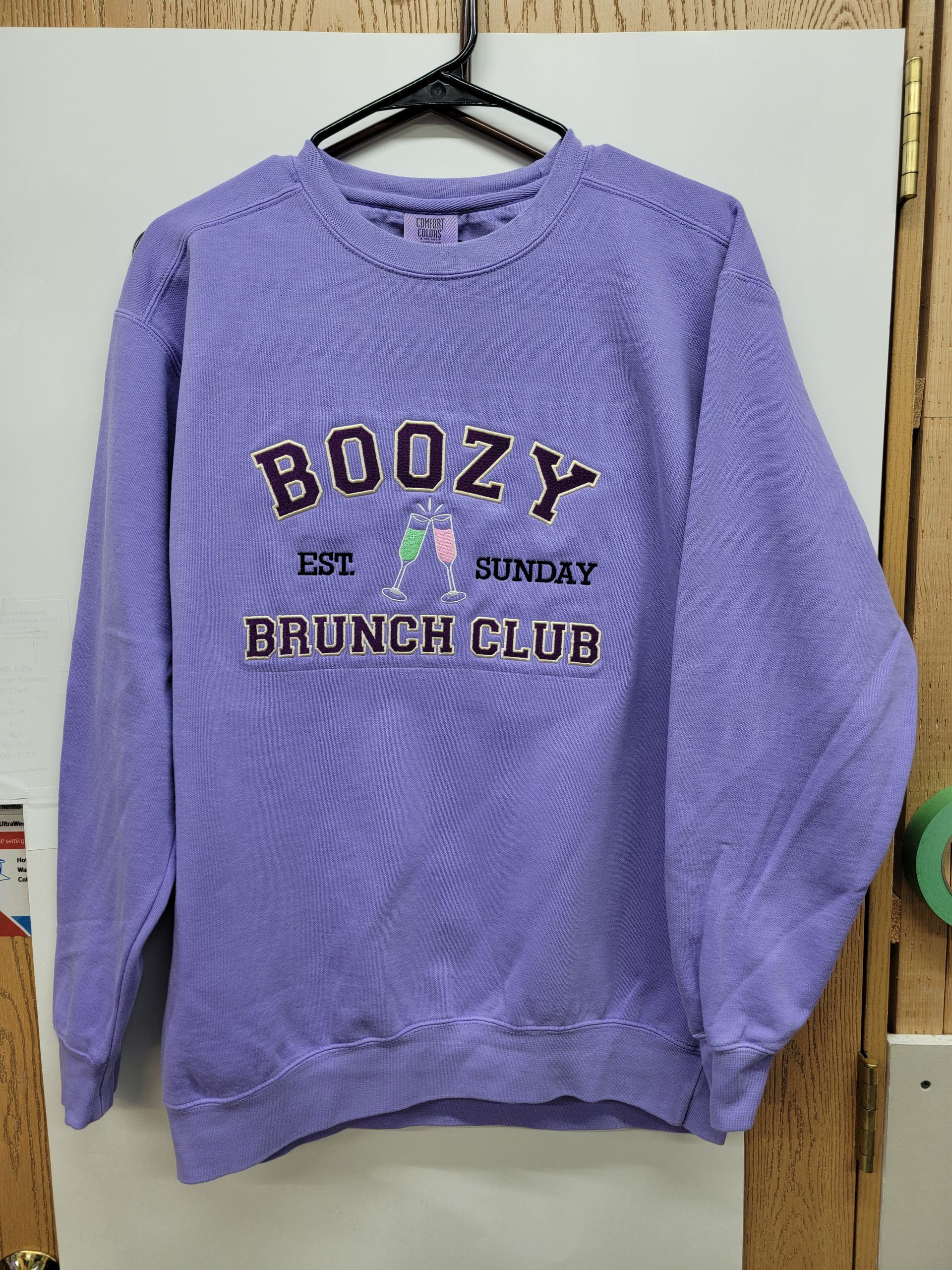 Boozy Brunch Club Comfort Colors Crewneck Sweatshirt/Hoodie