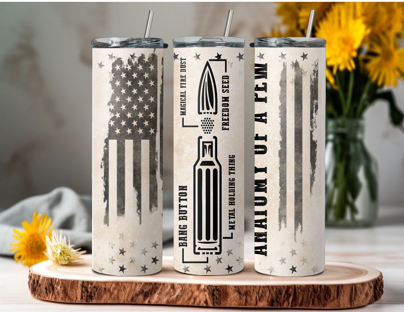 Anatomy of a Pew Tumbler - 20 oz  Straight Tumbler