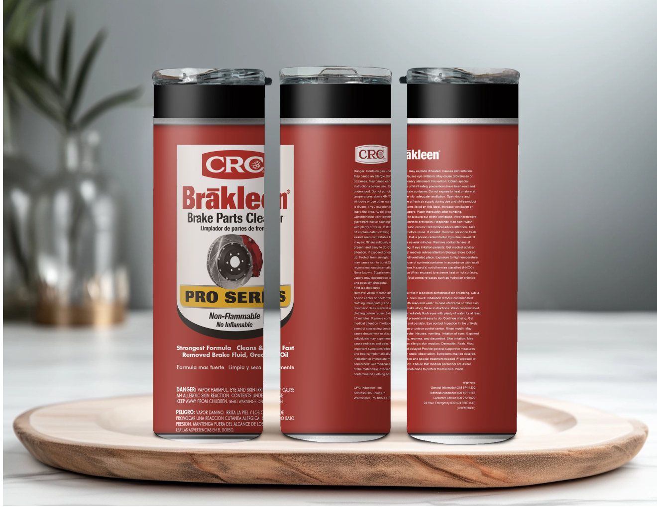 Brakleen Red Can - 20 oz Tumbler Stainless, Available in Clean or Grungy Styles