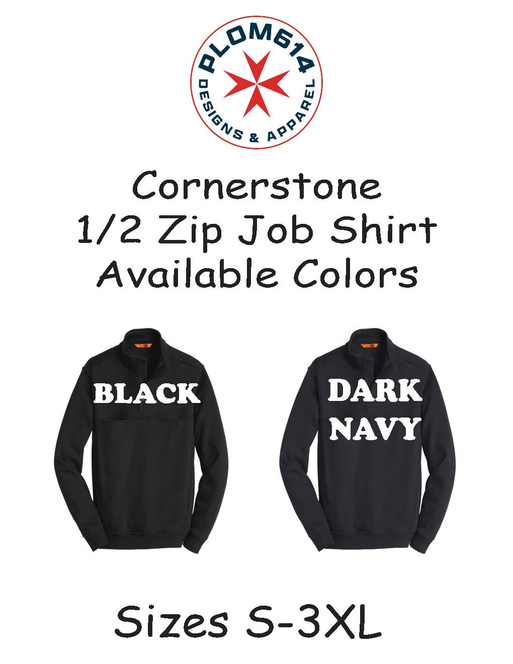 Personalized USA Fire Department Maltese 1/4 Zip Job Shirt with Text