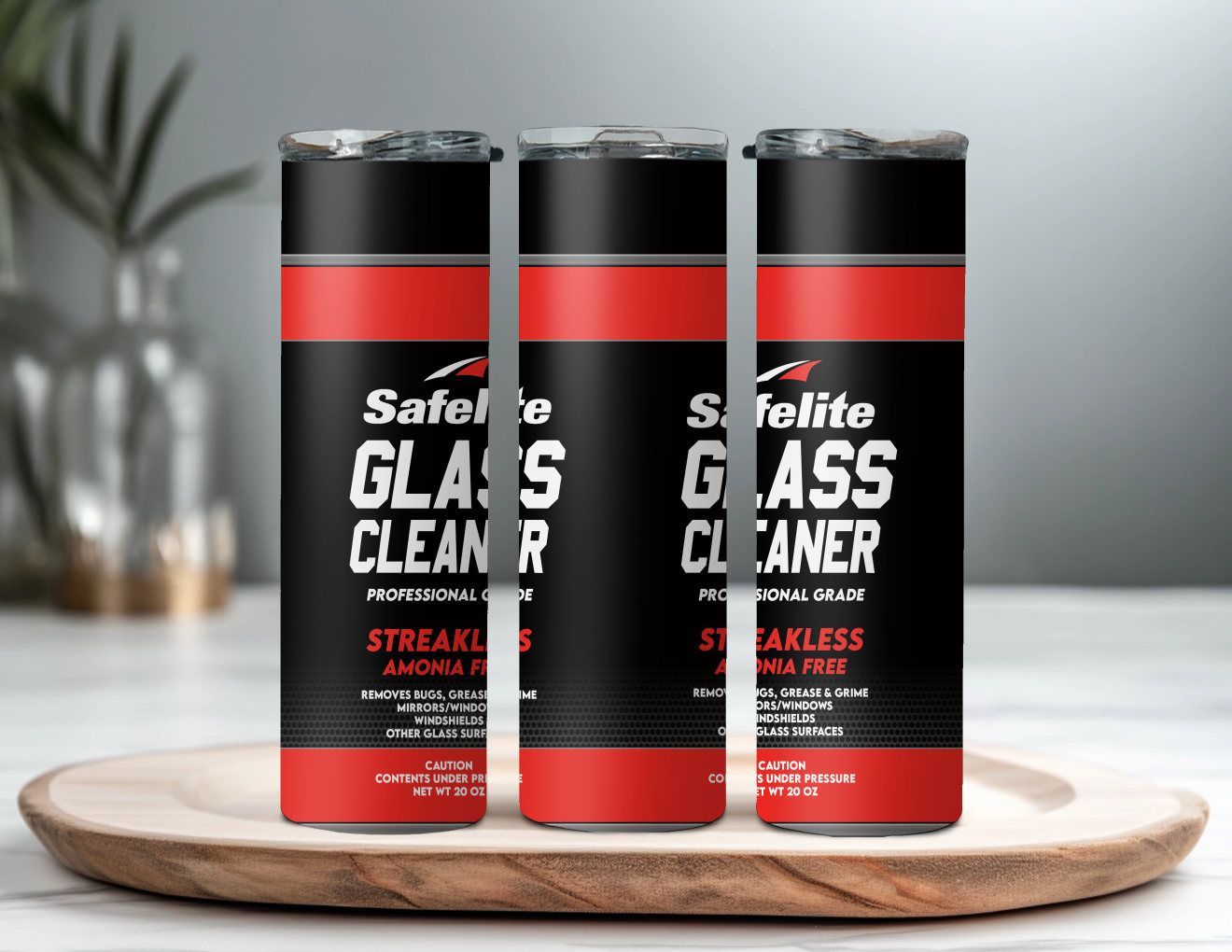 Safelight Glass Cleaner - 20 oz Tumbler - Available in Clean of Grungy Design