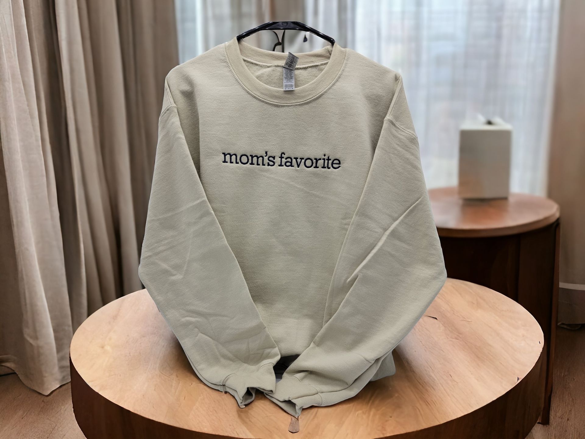Mom's or Dad's Favorite Embroidered Sweatshirt or Hoodie FREE SHIPPING