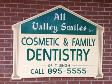 All Valley Smiles office sign
