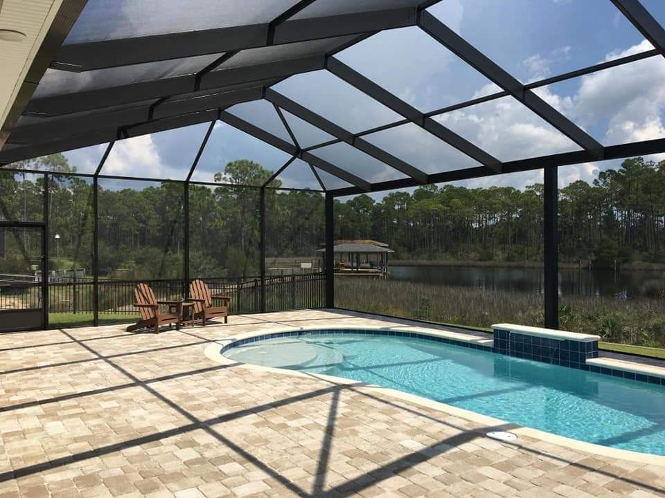 Beautiful View Of New Pool Enclosure | Panama City, FL | Dan’s Aluminum
