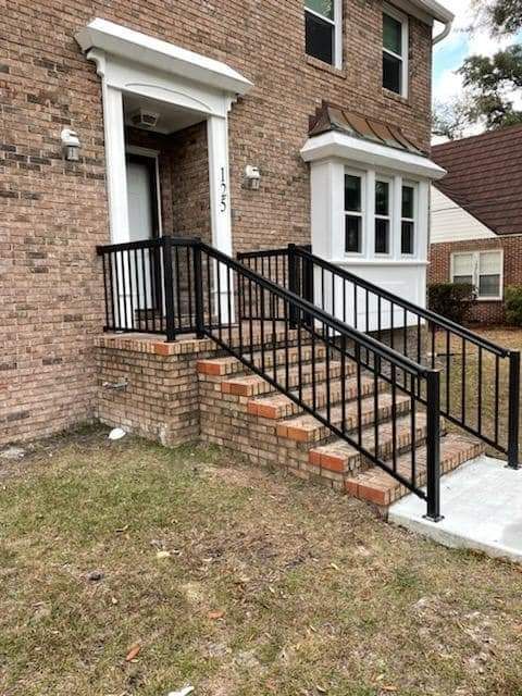 Newly Installed Handrails On The Stairway | Panama City, FL | Dan’s Aluminum