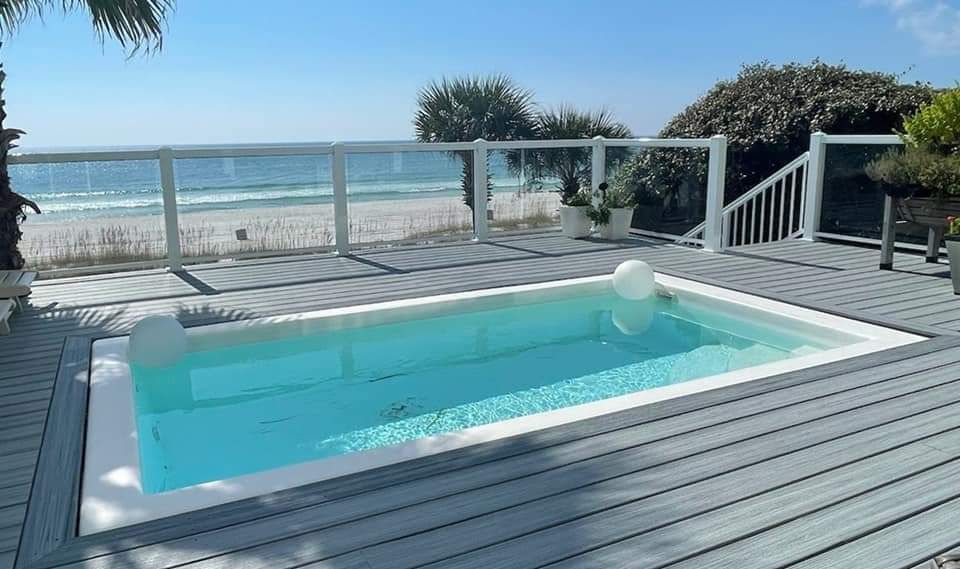 New Handrails On The Swimming Pool | Panama City, FL | Dan’s Aluminum