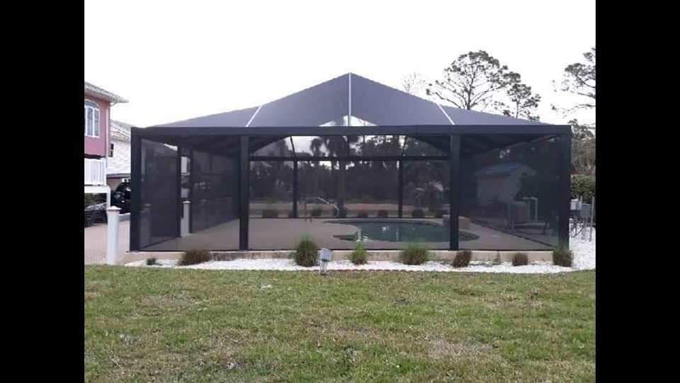 Newly Installed Pool Enclosure | Panama City, FL | Dan’s Aluminum