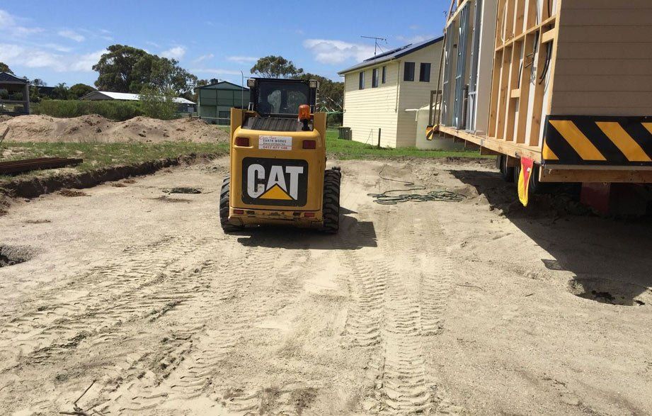 land clearing in progress