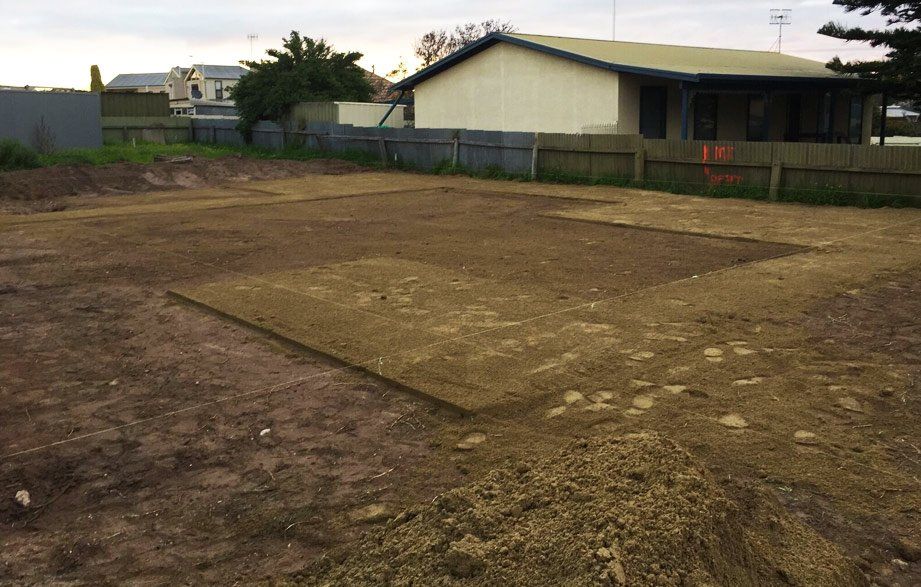 site cleared for building