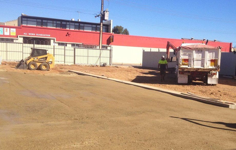 clearing land for building