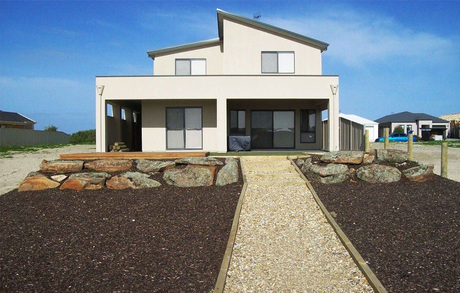 landscape outside house