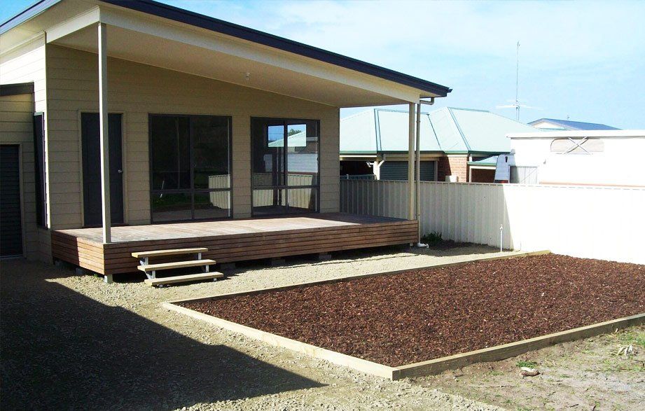 landscaping in progress