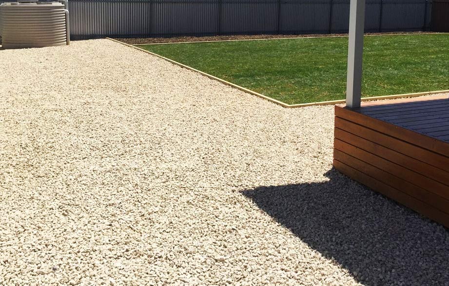 gravel & lawn