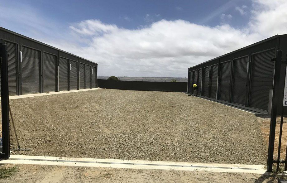 open area with gravel