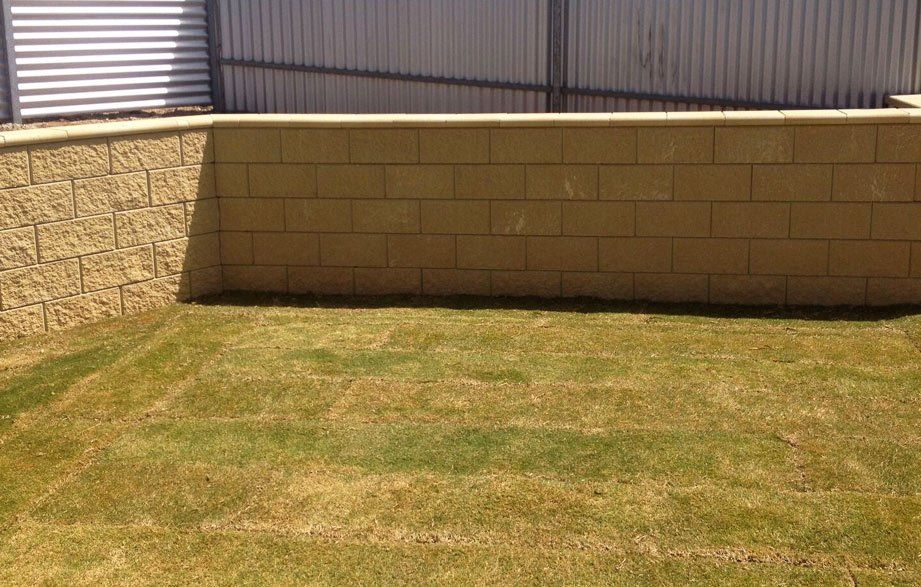 retaining wall complete