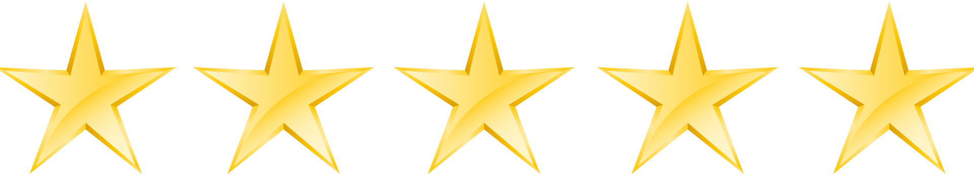 a row of yellow stars on a white background .