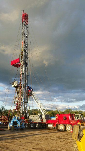 Rigs moved by a truck