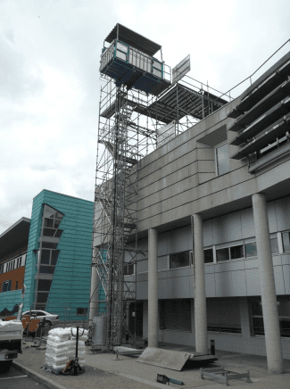 piattaforma per ristrutturazioni di edifici