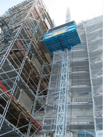 piattaforma per trasporto materiali