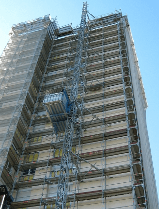 piattaforma per l'edilizia su grattacielo