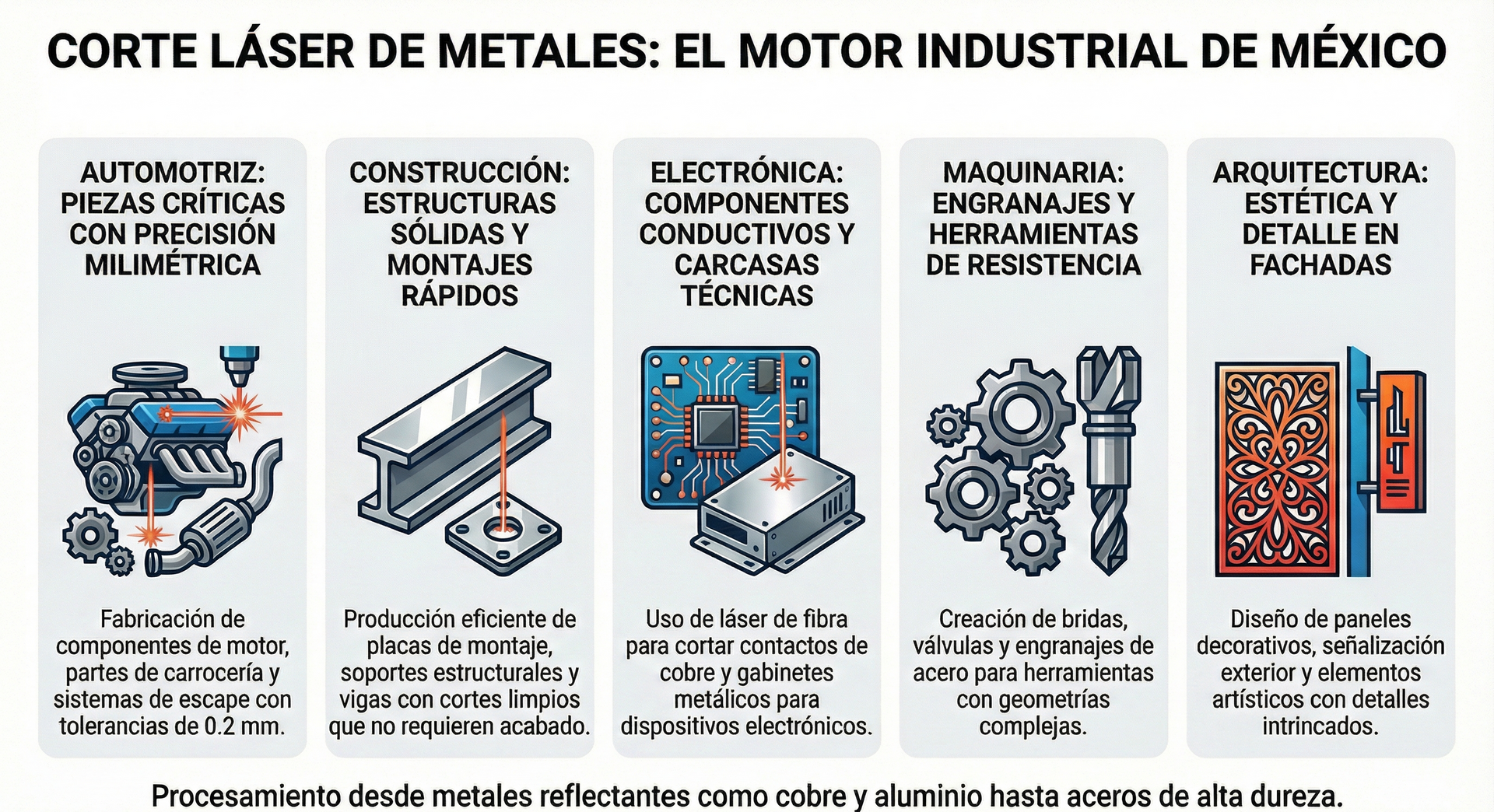 corte laser metales