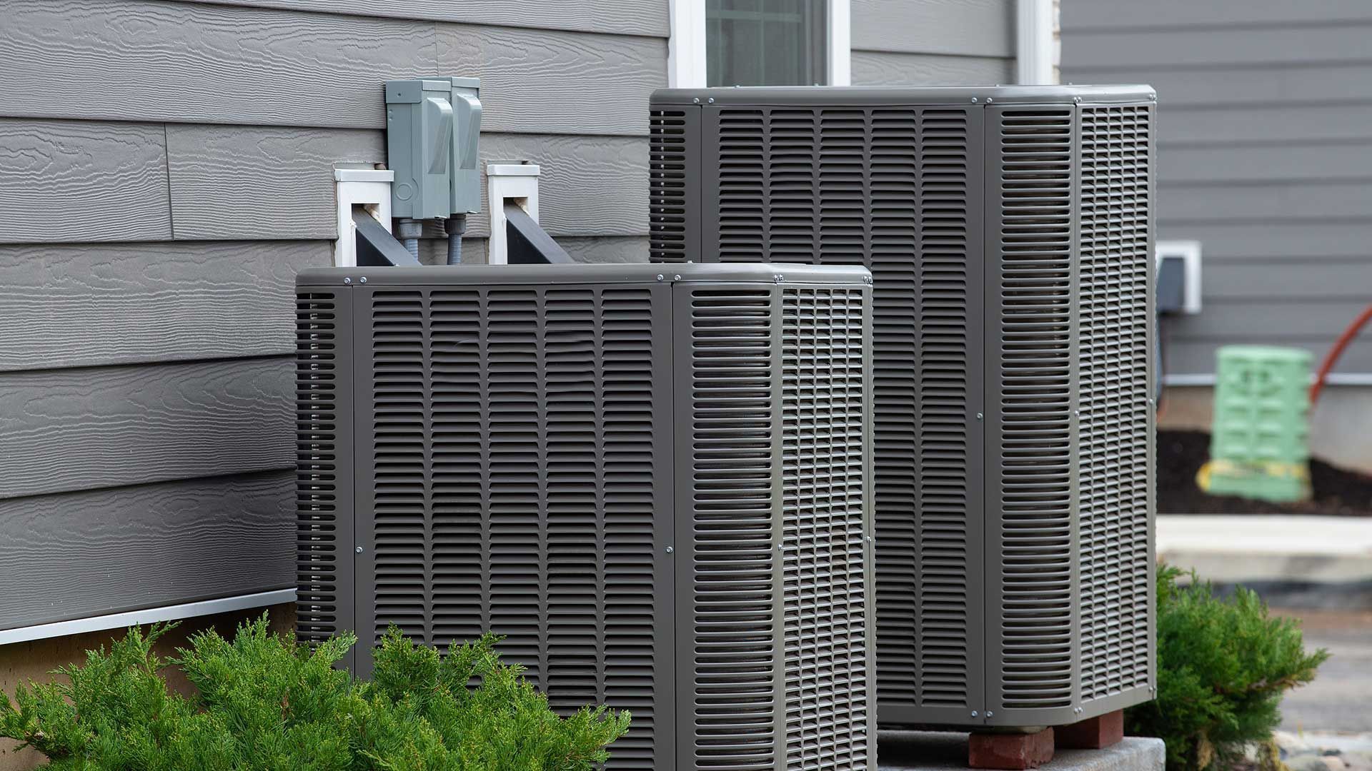 Two HVAC Outside the House