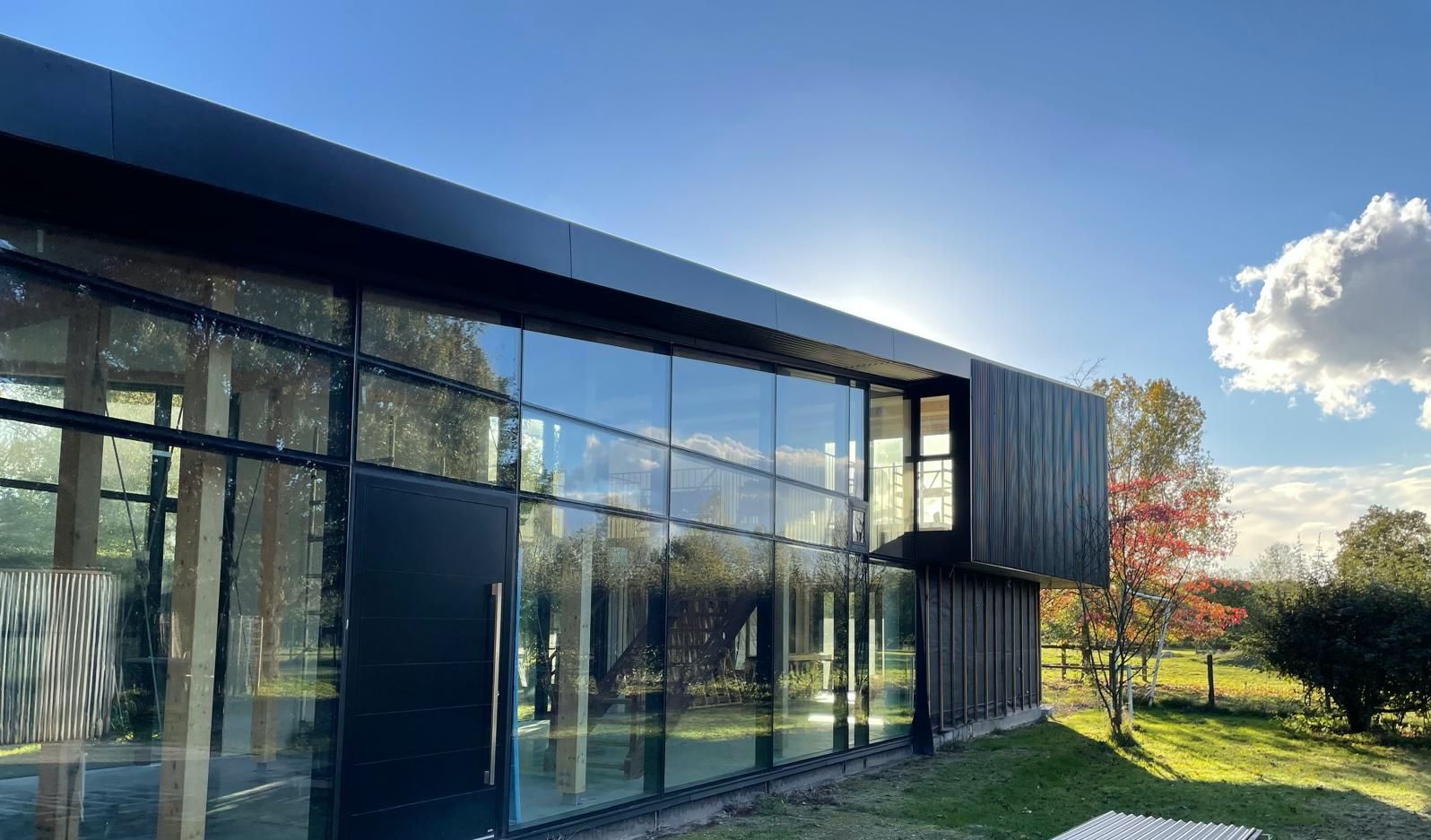 large scale industrial roofing building
