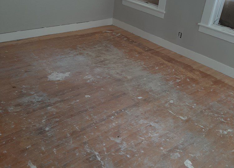 Flooring Before Refinishing — Coventry, CT — Chasse Hardwood Flooring