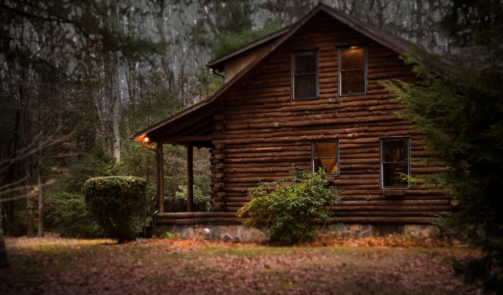 Cabin in rain Cabin in rain