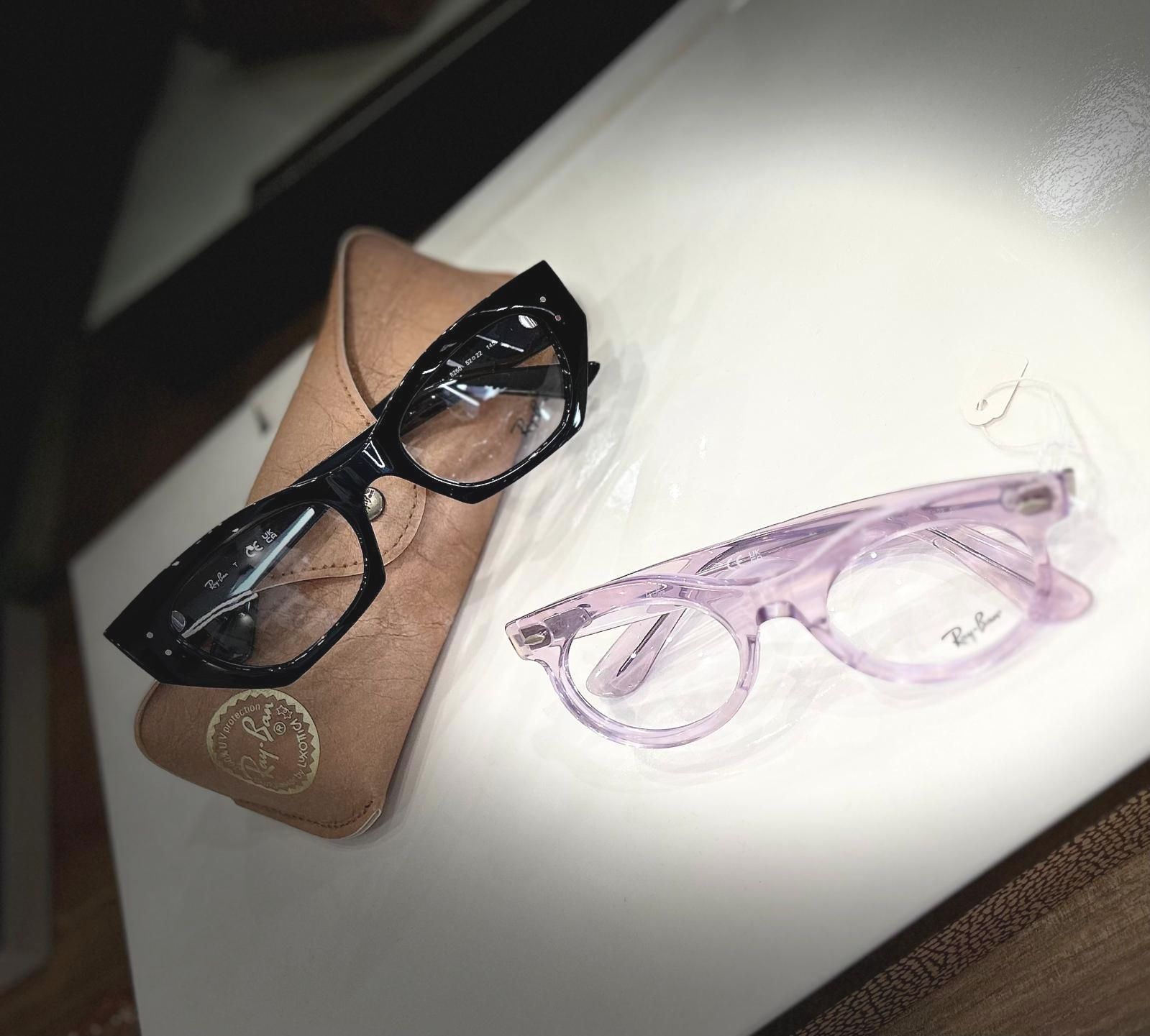 occhiali da vista con montatura in osso