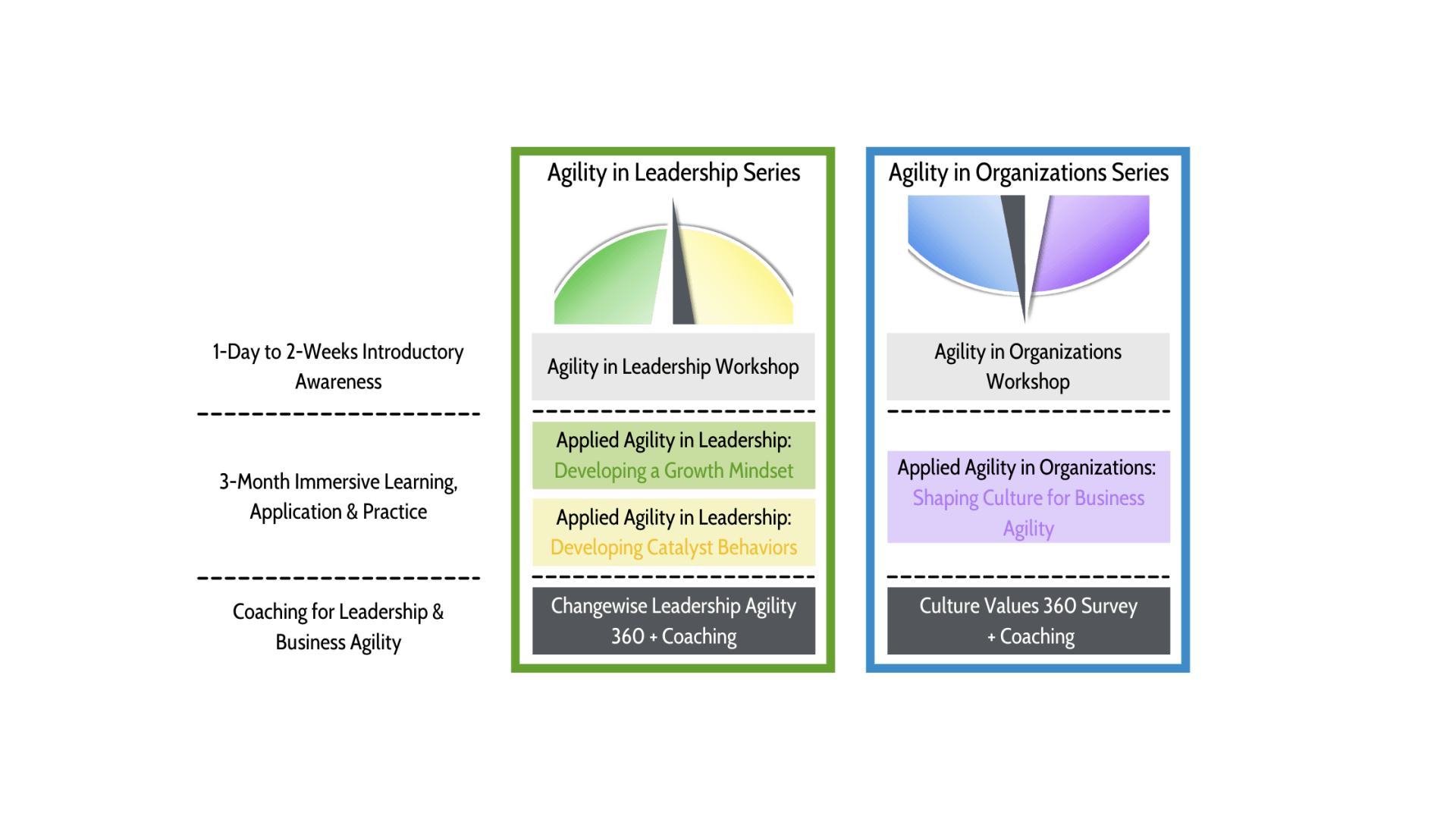 leadership development workshop tiers and titles