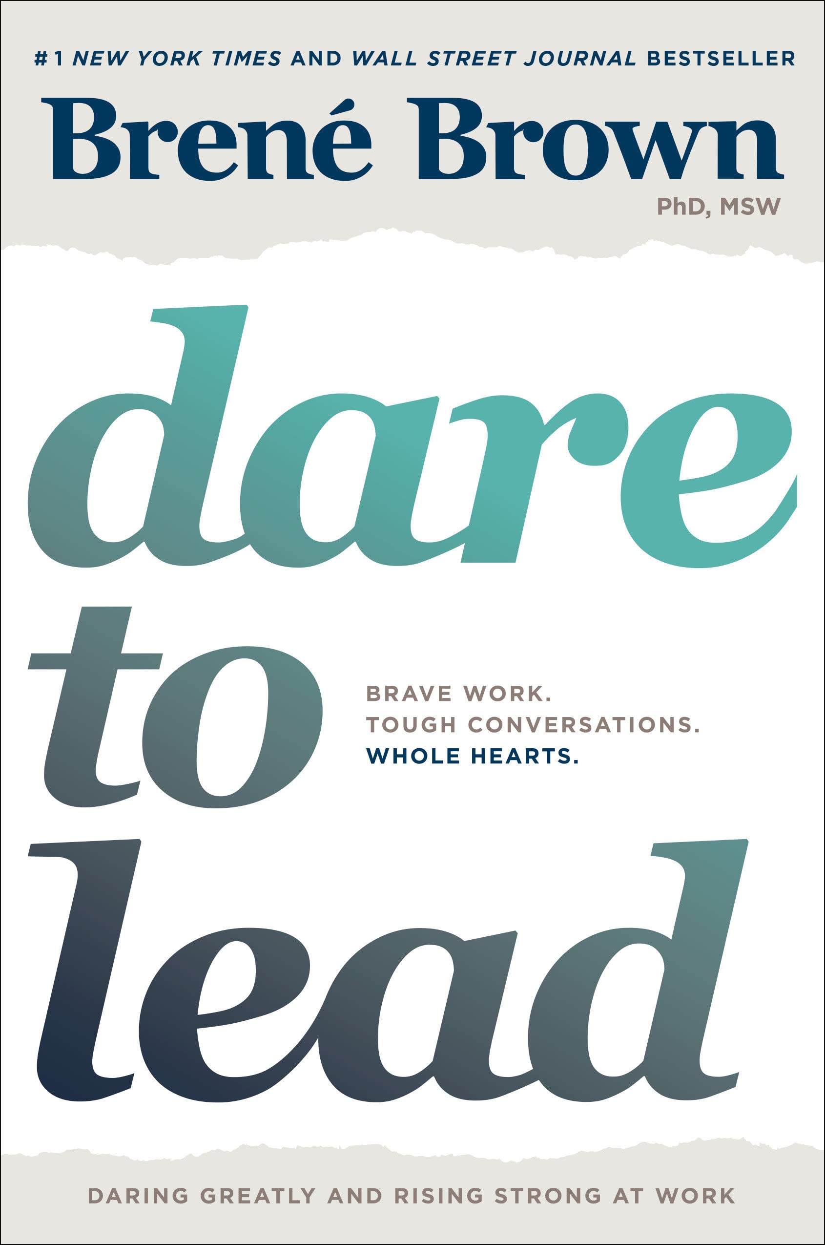 The cover of Dare to Lead by Brene Brown