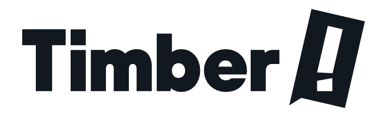 The Timber logo in black
