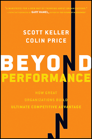A book called beyond performance by scott keller and colin price