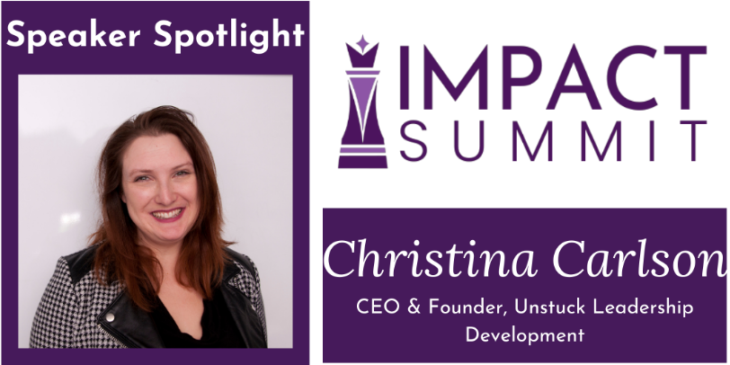 A speaker spotlight for christina carlson at the impact summit