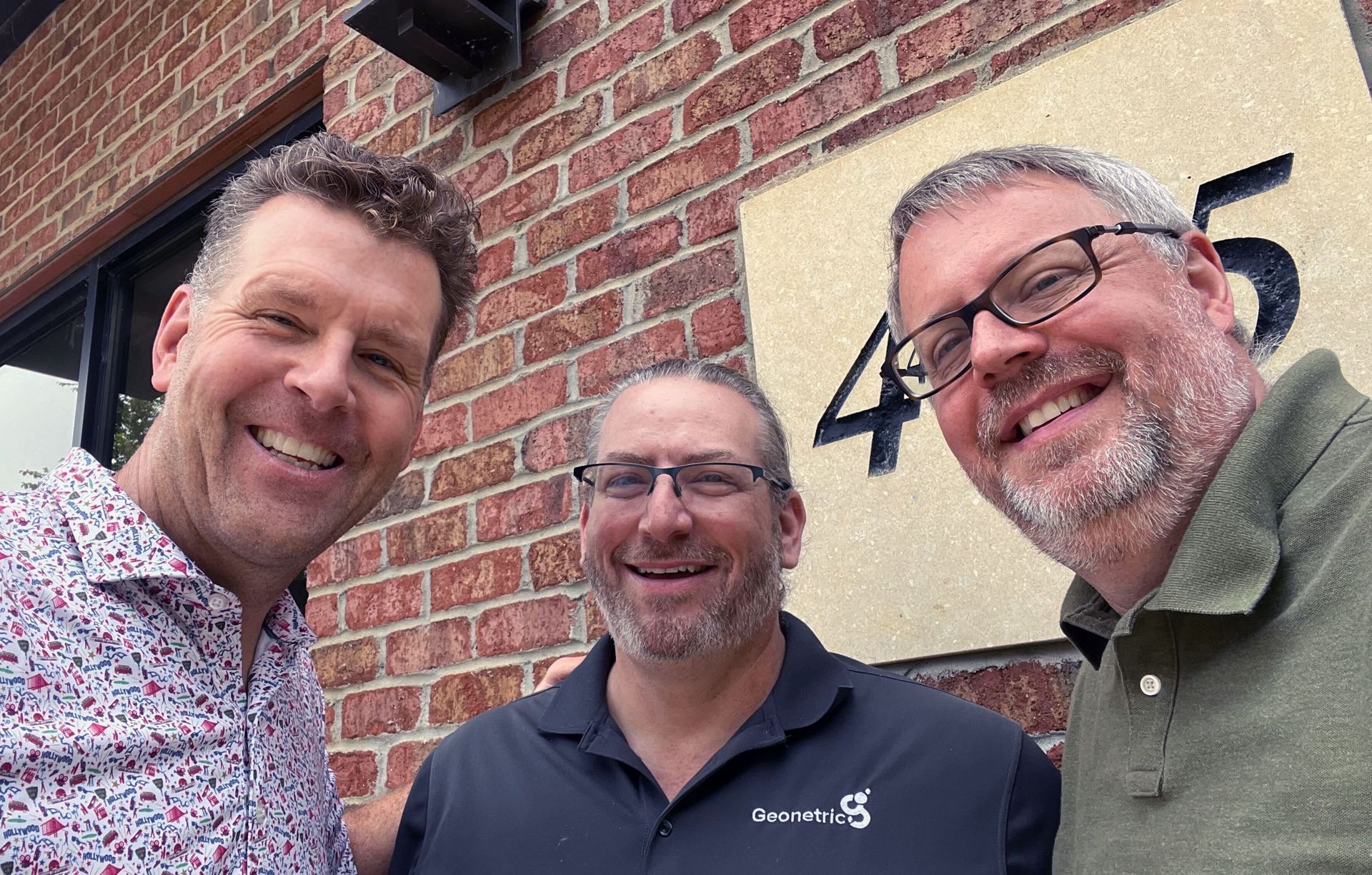 A selfie of Pete Behrens and Eric Englemann