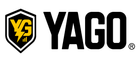 標誌採用黑黃相間的徽章，上面有“YG”和閃電圖案，以及黑色文字“YAGO”。
